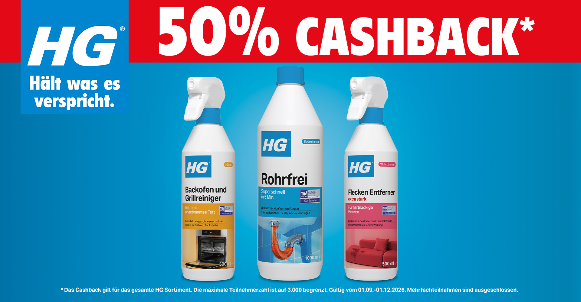 HG 50% Cashback